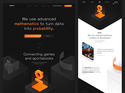 Ematiq – homepage dark esport illustration isometric landing page web webdesign website