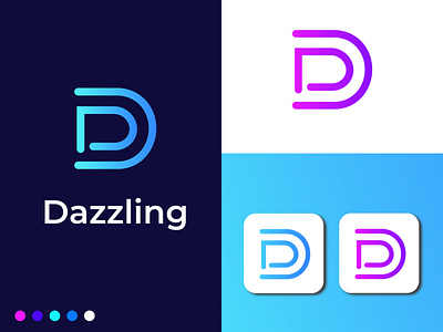 D Letter Logo d logo dazzling dazzling logo logo design