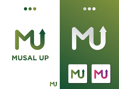 Musal Up Logo Design logo mu letter logo mu logo