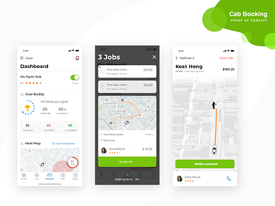 Cab Booking - Driver app app design icon minimal typography ui ux