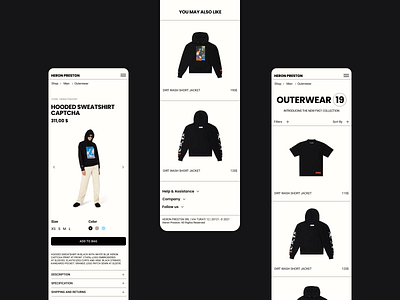 Catalogue and Product Page for online shop. botique catalogue clean e commerce ecommerce fashion online store product page ui ux