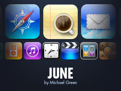 June for iPhone 4 display iphone ipod retina theme touch winterboard