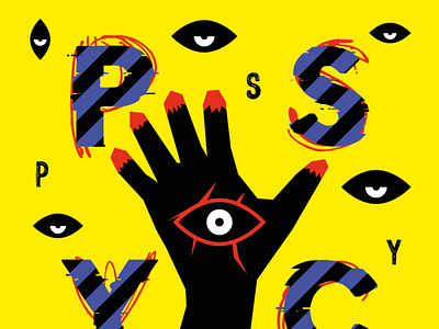 PSYCHO. branding design flat icon illustration logo minimal typography ux vector