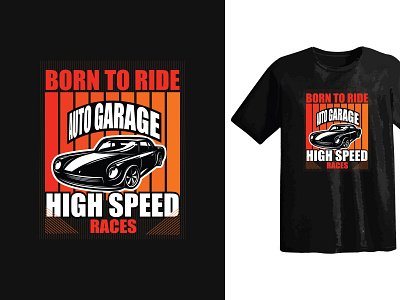 Born to Ride T shirt Design, Simple and Elegant