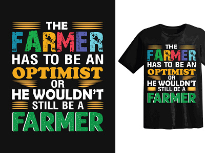 Typographic Farmer T shirt branding design graphic design illustration t shirt typography vector