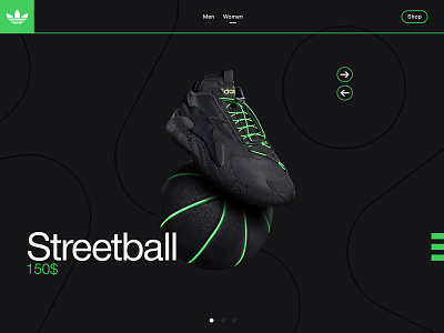 Sneaker Website UI design