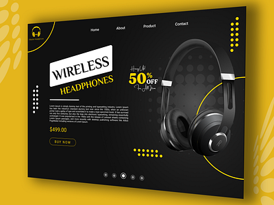 Headphone Ecommerce Web UI