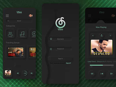 Neumorphic Music App