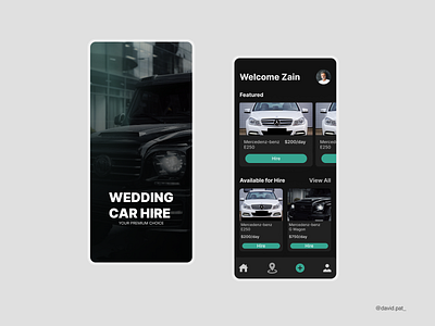 Wedding car hiring mobile app