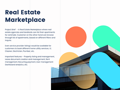 Real Estate Marketplace clean design marketplace realestate ui ux website