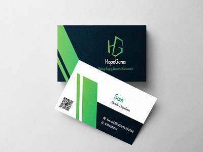 Visiting Card Design for Hope Gems branding graphic design illustration logo printmedia vector visitingcard