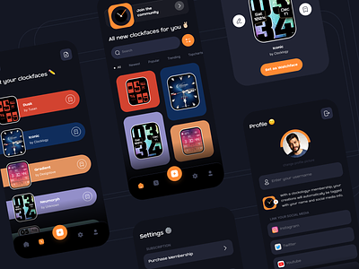 Clockology App Redesigned app apple appstore clockology design iphone redesign ui ux