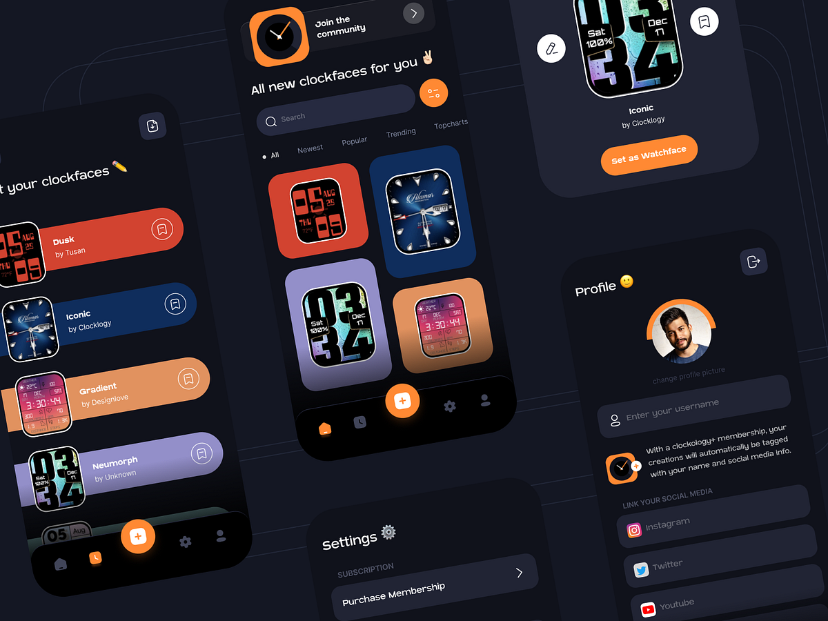 Clockology App Redesigned by Yash Ranpara on Dribbble