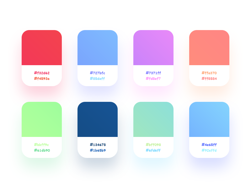 Gradients - Free Swatch by Yash Ranpara on Dribbble