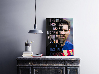 Poster Design design leo lm10 messi poster quote