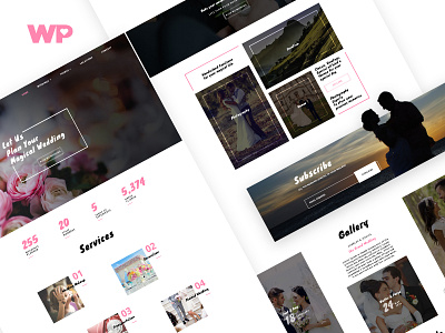 Wedding Planner design onepage planner responsive ui ux website wedding