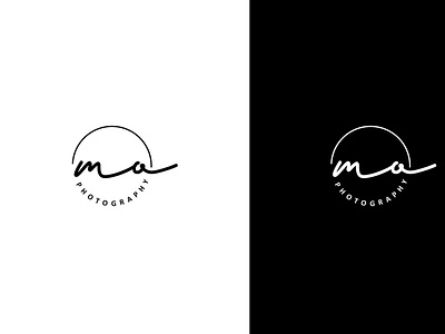 mo photography branding logo minimal photography logo singneture