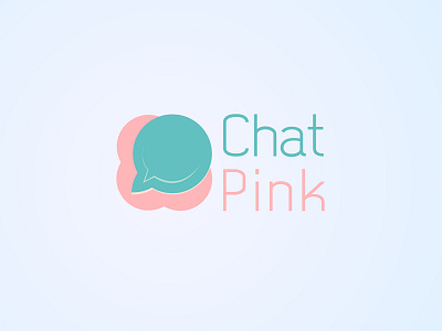 Chat Pink logo branding chat logo icon logo modesign20