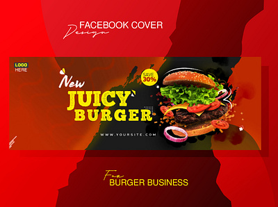 Burger facebook cover banner burger post design cover design facebook cover headers social media banner social media cover design