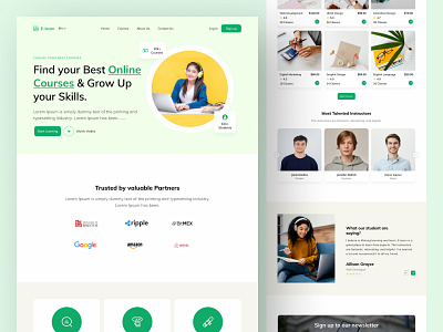 E-learning Landing Page