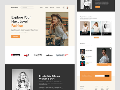 E-Commerce Fashion Landing Page