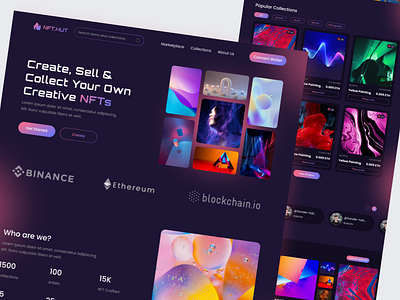 NFT Marketplace Landing Page