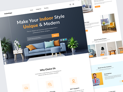 E-Commerce Furniture Website Landing Page