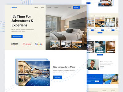 Hotel Booking Website Landing Page.