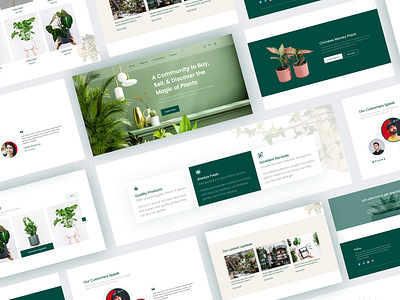 Plant Shop Website Landing Page Design