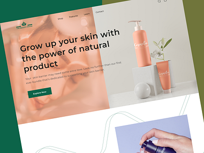 E-Commerce Beauty Product Landing Page