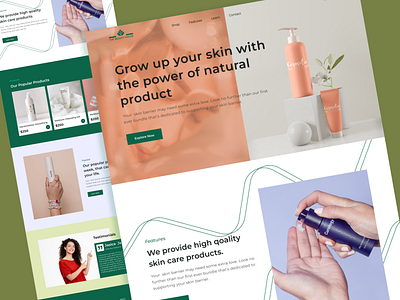 E-Commerce Beauty Product Landing Page