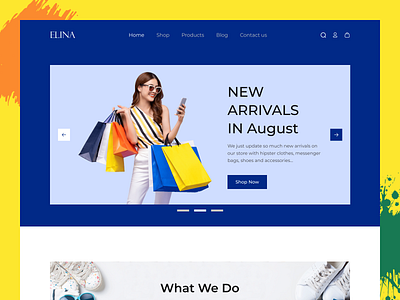 E-Commerce Fashion Website Landing Page 3d animation branding category clothing brand e commerce fashion graphic design illustration landing page logo motion graphics online store product shopping ui ui design uiuxdesign vector website