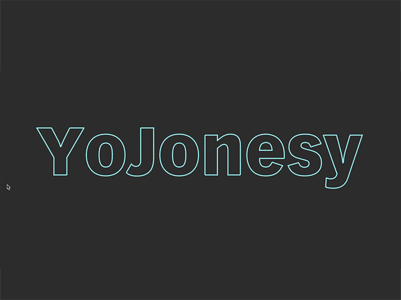 YoJonesy Logo Animation creativecoding interaction p5.js slashie