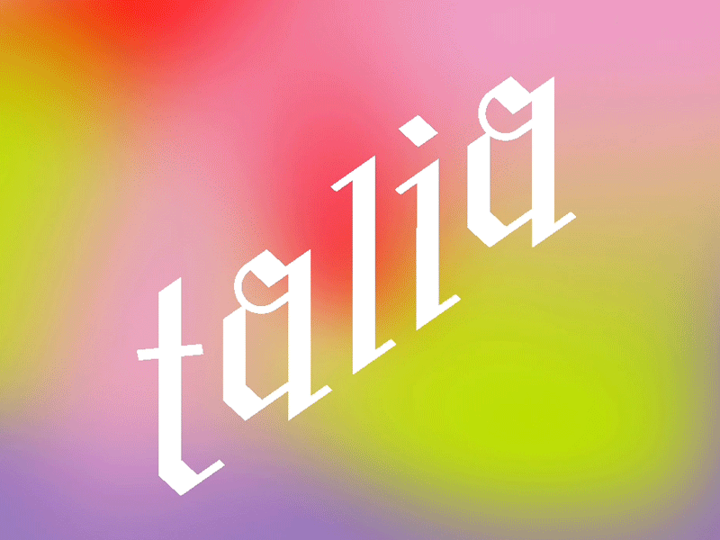 Talia typeface concept