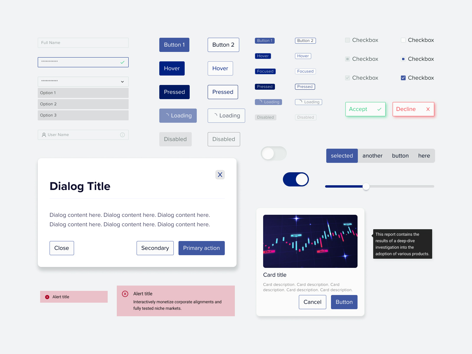 UI kit Atoms by Nat Nud on Dribbble