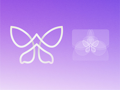WBMW Butterfly logo concept 3d brand branding figma gradient graphic graphicdesign line logo noise shape type vector