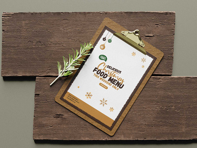 Weekly Christmas Menu Design Templates 2020 design free free mockup latest mockup new premium psd mockup