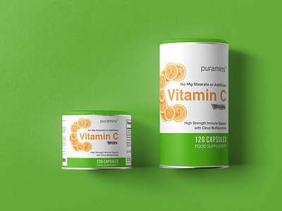 Vitamin Tin Can Mockup