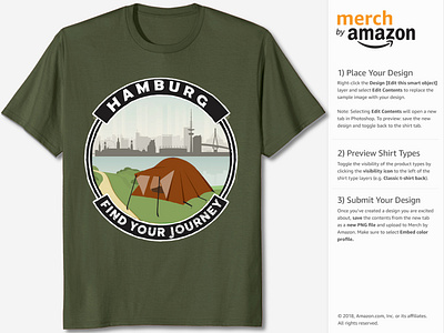 T-shirts For merch by amazon