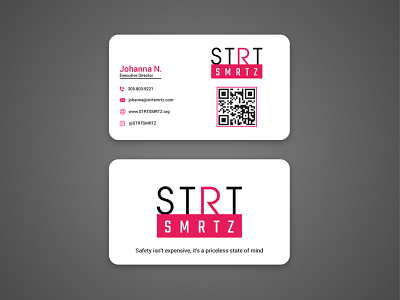 STRT SMARTZ Business Card Design branding businesscard cards design corporate identity design flat illustrator minimal simple design vector