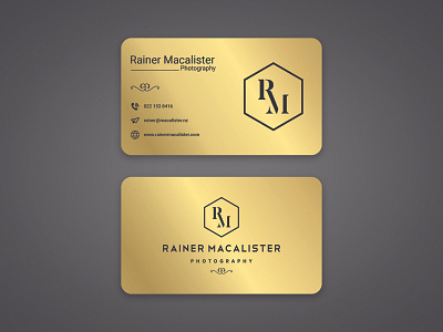 Rainer Macalister Business Card Design business card design businesscard cards design corporate identity creative business card luxury business card modern business card simple design unique business card