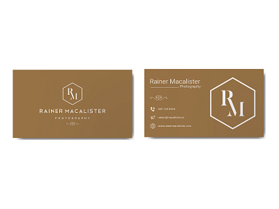 Rainer Macalister Business Card Design business card design businesscard cards design corporate identity creative business card luxury business card modern business card simple design unique business card