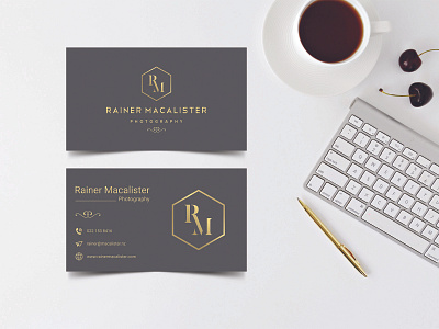 Rainer Macalister Business Card Design business card design businesscard cards design corporate identity creative business card luxury business card modern business card simple design unique business card