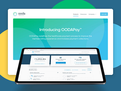 OODA website brand brand design clean design desktop health healthcare homepage landing landing page minimal page product responsive ui ui design web web design webpage website