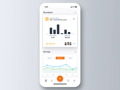 Time tracking dashboard app charts clean dashboad dashboard dashboard ui design flat graph interaction interaction design interactions product statistics stats time time tracking ui ux