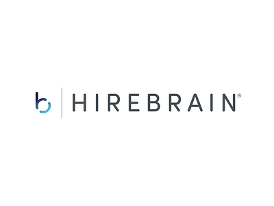 Hirebrain Final Lockup branding combo identity letterforms lockup logo logo design mark