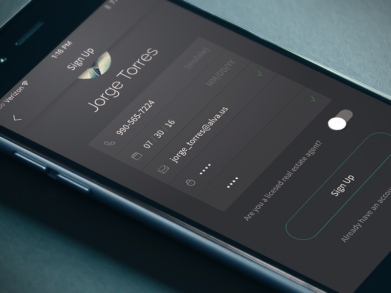 Registration Screen By JP King-Pritzl On Dribbble