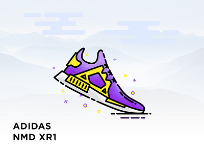 Adidas NMD XR1 adidas illustration mbe nmd shoes sneaker xr1