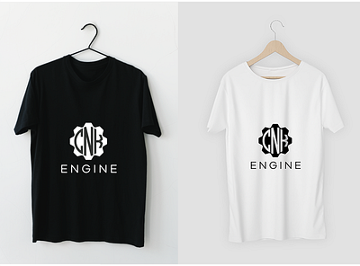 CNK ENGINE t-shirts art black company concept design graphic design illustration illustrator tshirts white