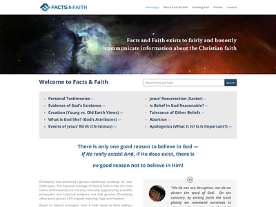 Facts and Fath design photoshop typography web